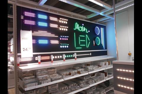 The Ikea Citystore's electricals department is located on the ground floor.